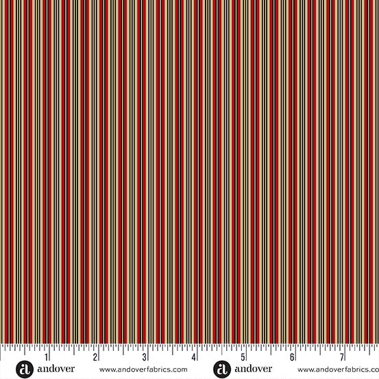 AND Bridgeport Silk Ties - 5610-R Red - Cotton Fabric