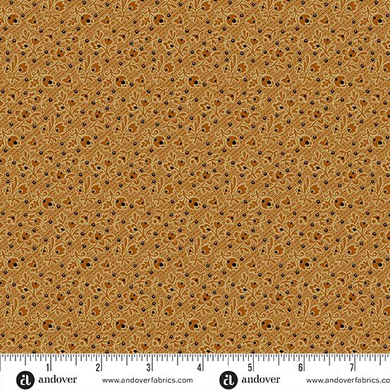 AND Carolina Budding Beauty - A-5317-O Cheddar - Cotton Fabric