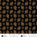 AND Carolina Falling Fleur - A-5313-K Black - Cotton Fabric