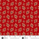 AND Carolina Falling Fleur - A-5313-R Red - Cotton Fabric
