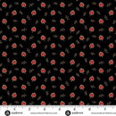 AND Carolina Tossing Acorn Leaf - A-5316-K Black - Cotton Fabric