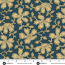 AND Carolina Vermicular Floral - A-5311-B Blue - Cotton Fabric