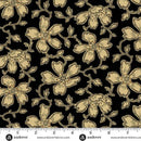 AND Carolina Vermicular Floral - A-5311-K Black - Cotton Fabric