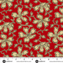 AND Carolina Vermicular Floral - A-5311-R Red - Cotton Fabric