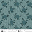 AND Dahlia Crab Apple - A-1379-T Denim - Cotton Fabric