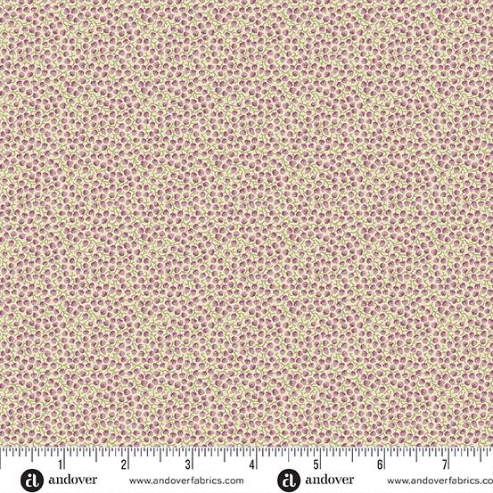 AND Dahlia Daylilies - A-1382-P Pansies - Cotton Fabric