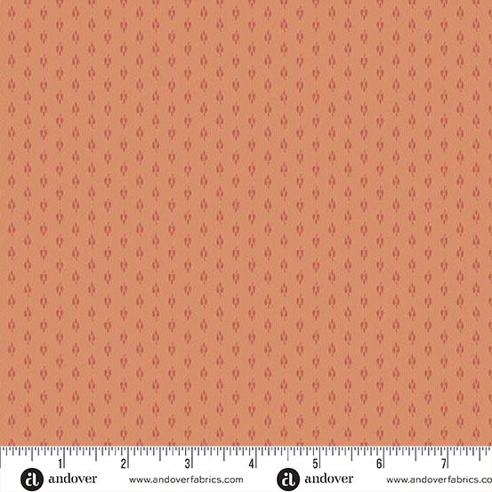 AND Dahlia Hollyhock - A-1387-O Sherbert - Cotton Fabric