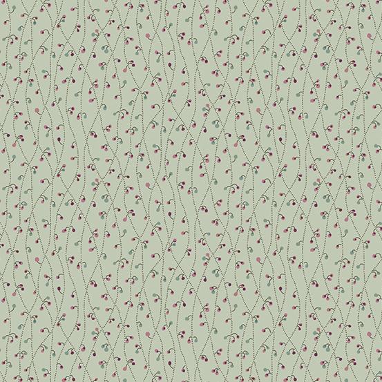 AND English Garden Blue Vetch - A-796-T Cottage - Cotton Fabric