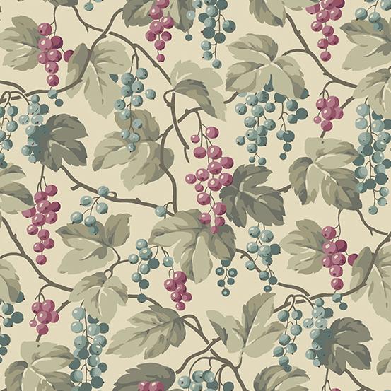AND English Garden Currants - A-792-L Biscuits - Cotton Fabric