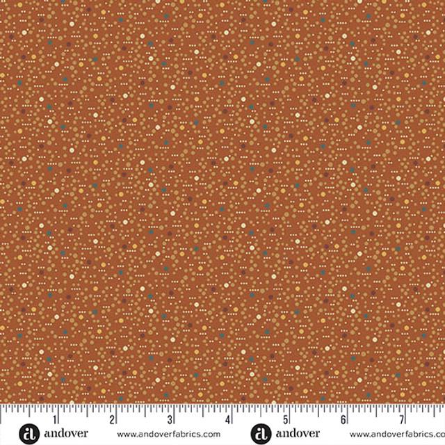 AND Farmer's Daughter Dewdrop - 10079-O Pumpkin - Cotton Fabric
