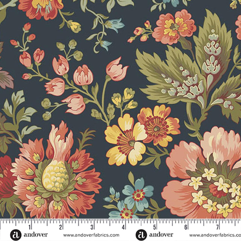 AND Farmer's Daughter Milk and Honey - 10073-B Midnight - Cotton Fabric