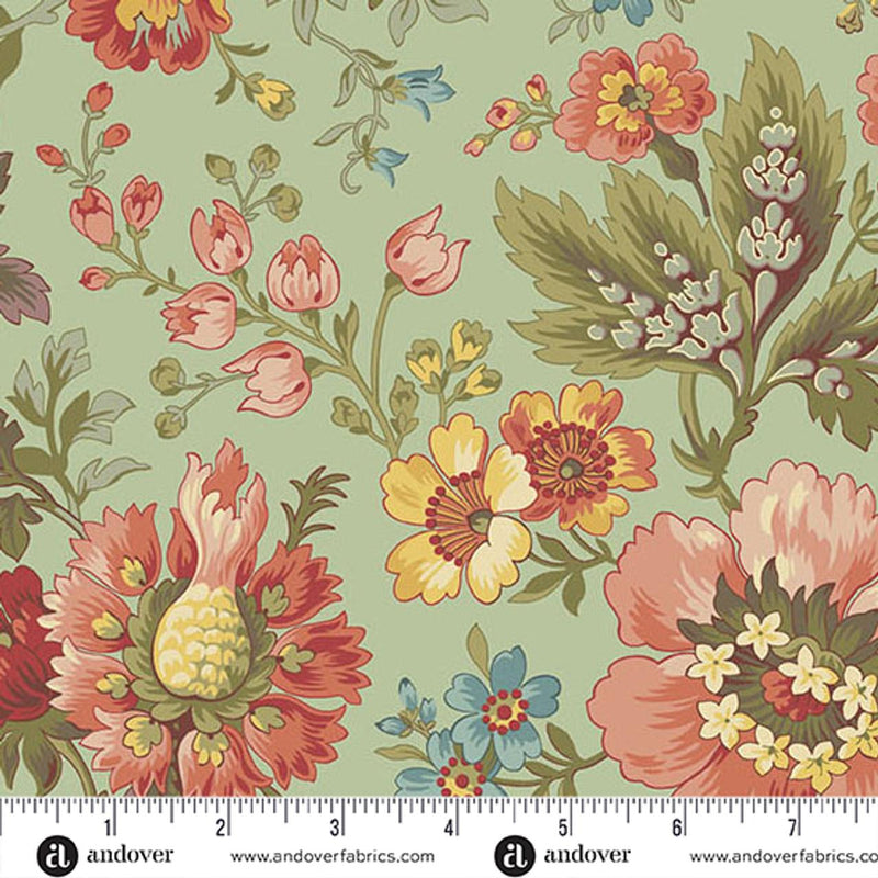 AND Farmer's Daughter Milk and Honey - 10073-G Graden Green - Cotton Fabric