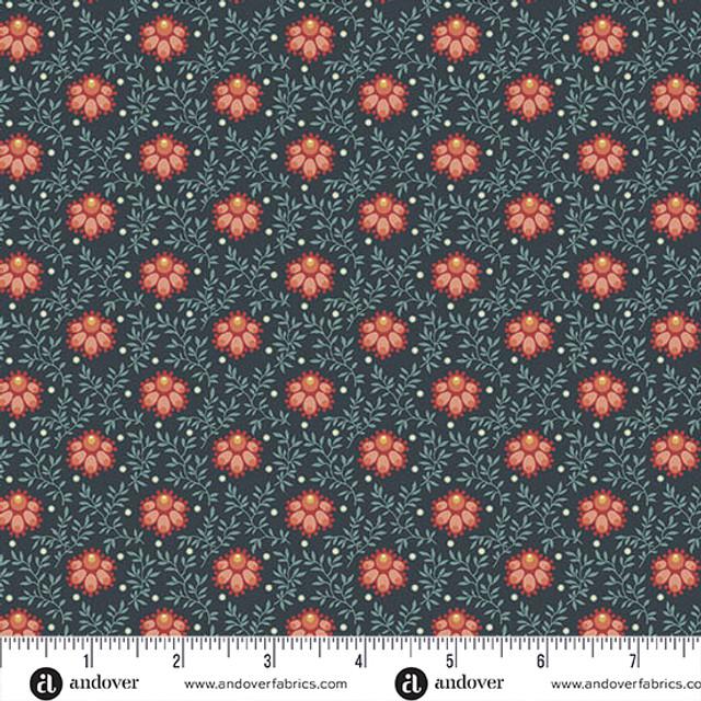AND Farmer's Daughter Milkweed - 10089-B Ice - Cotton Fabric