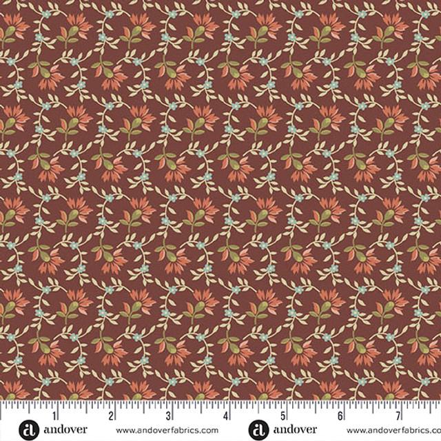 AND Farmer's Daughter Sweet Clover - 10078-R1 Scarlet - Cotton Fabric