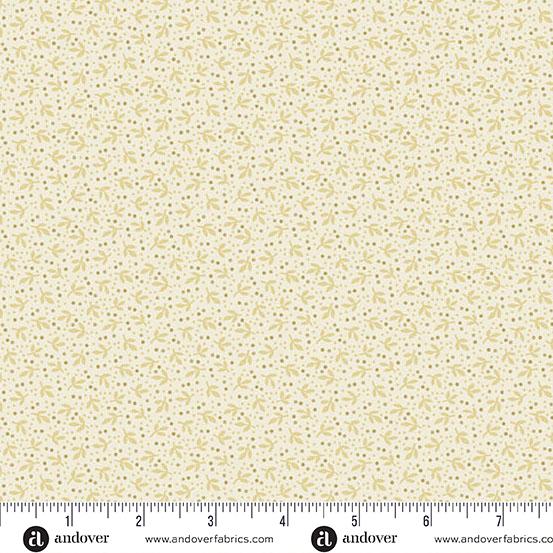 AND Farmhouse Crocus - A-1362-L Cream - Cotton Fabric