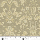 AND Farmhouse Damask - A-1354-N Latte - Cotton Fabric