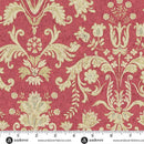 AND Farmhouse Damask - A-1354-R Ruby - Cotton Fabric