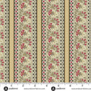 AND Farmhouse Lace Columns - A-1356-NR Ruby - Cotton Fabric
