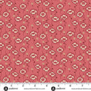 AND Farmhouse Poppy Stems - A-1357-R Coral - Cotton Fabric