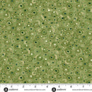 AND Golden Scroll - 158-G Green - Cotton Metallic Fabric