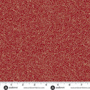 AND Good Tidings Scroll - MU-109-R Red - Cotton Fabric