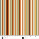 AND Hello Autumn Cinnamon Stripe - MU-102-1 Multi - Cotton Fabric