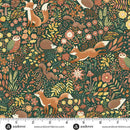 AND Hello Autumn Wild Wood - MU-096-G Green - Cotton Fabric