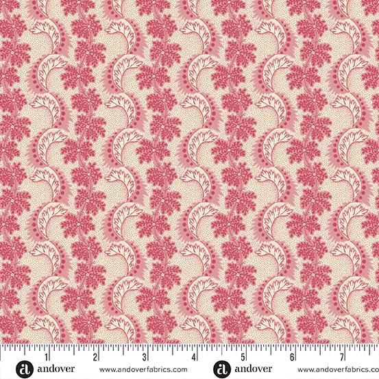 AND Holbrook Louise - 1539-E Raspberry - Cotton Fabric