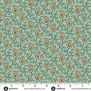AND Jingle Bell - 10348-B Paisley Vine Vintage Blue - Cotton Fabric
