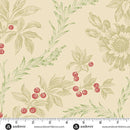 AND Jingle Bell - 10362-N Embroidery Holly - Cotton Fabric