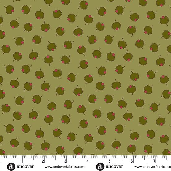 AND Joy Cheers - A-1051-G Evergreen - Cotton Fabric