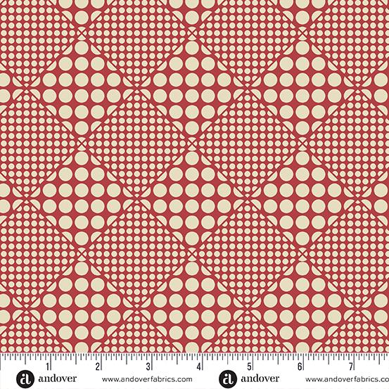 AND Joy Fa La La - A-1041-R Snowballs - Cotton Fabric