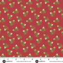 AND Joy Holly - A-1039-R Cranberry - Cotton Fabric