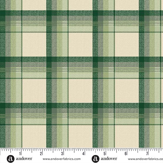 AND Joy Rustic - A-1058-G Spruce - Cotton Fabric