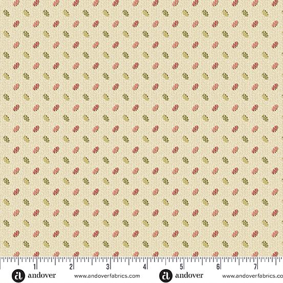 AND Joy Shiny And Bright - A-1048-L Eggnog - Cotton Fabric