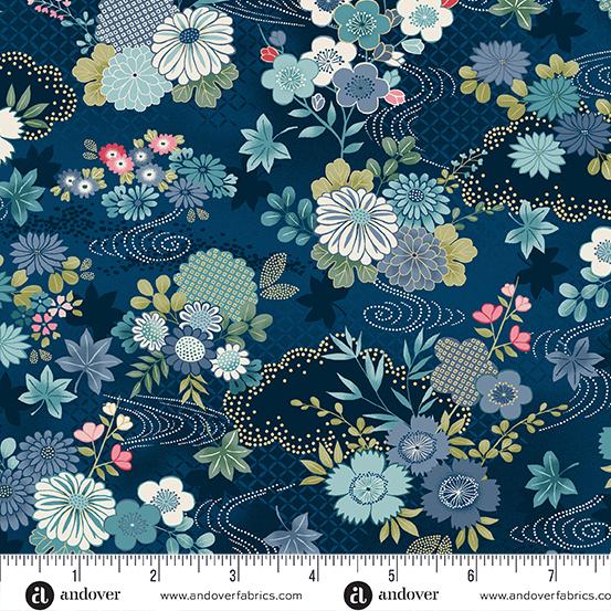 AND Kasumi - MU-043-B - Cotton Metallic Fabric