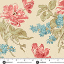 AND Lighthouse Front Porch Bouquet - A-1472-L Sand - Cotton Fabric