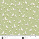 AND Little Ones Ducks - 190-G Green - Cotton Fabric