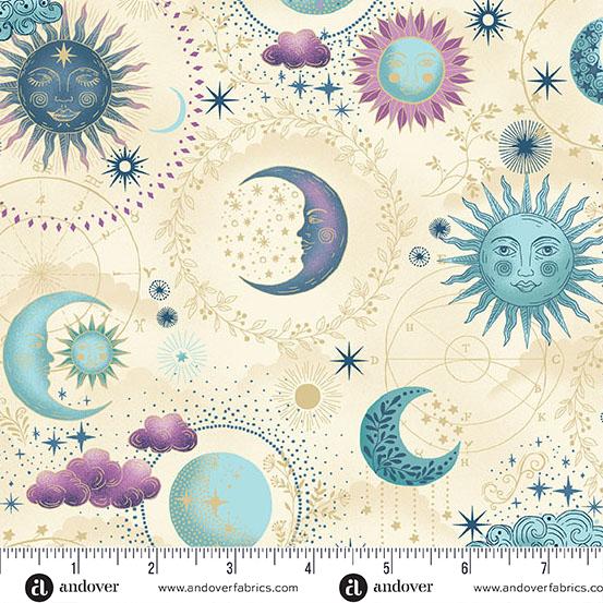 AND Luna - MU-071-Q - Cotton Metallic Fabric