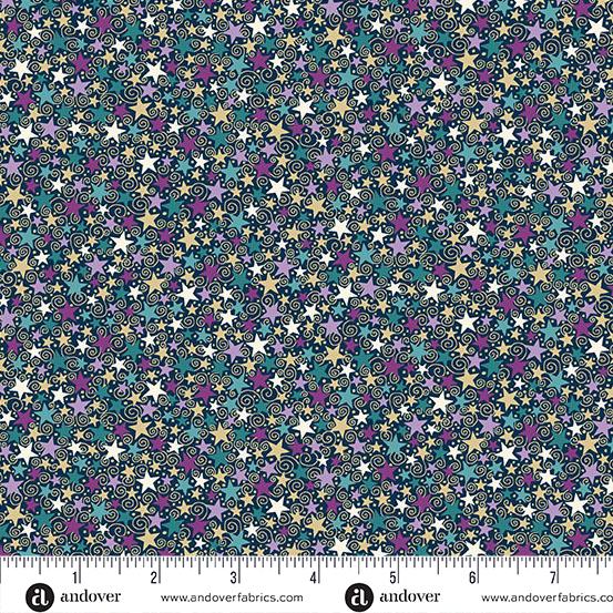 AND Luna - MU-074-B - Cotton Metallic Fabric