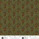 AND Madison Manor Revisited Firecracker - 6024-G1 Green - Cotton Fabric