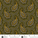 AND Madison Manor Revisited Main Paisley - 10139-G Green - Cotton Fabric