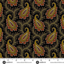 AND Madison Manor Revisited Main Paisley - 10139-K Black - Cotton Fabric