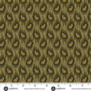 AND Madison Manor Revisited Small Paisley - 10143-G1 Green - Cotton Fabric