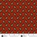 AND Madison Manor Revisited Small Paisley - 10143-R Red - Cotton Fabric