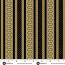 AND Madison Manor Revisited Thorn Stripe - 10141-K Black - Cotton Fabric
