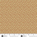 AND Madison Manor Revisited Tossed Leaf - 10146-R Cream/Red - Cotton Fabric