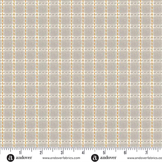 AND Midnight Moon Baker's Twine - 1534-C Soft Gray - Cotton Fabric