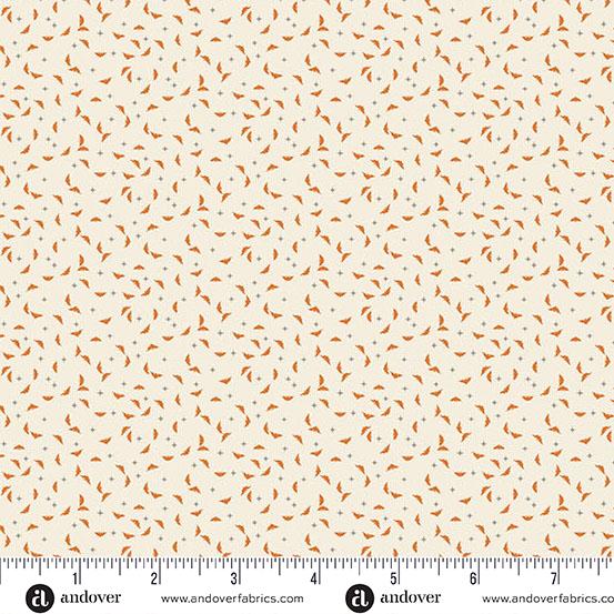 AND Midnight Moon Bats - 1532-L Morning - Cotton Fabric