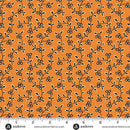 AND Midnight Moon Vine - 1530-O Pumpkin - Cotton Fabric